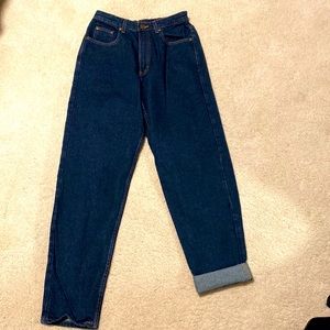 Vintage , very unique , Eddie Bauer women’s high waist jeans size 8 *